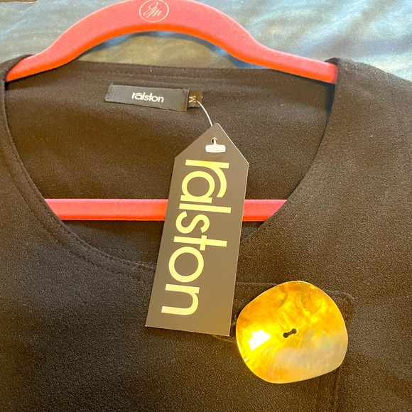 Asymmetrical Black Linen Jacket by Ralston of Sweden - Picture 2 of 7